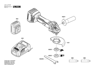 BOSCH Getriebeeinheit | Ersatzteile f�r GWS 180-LI | 1619P16240
