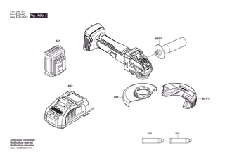 BOSCH Ausgleichscheibe 0,1 MM DICK | Ersatzteile f�r GWX 18V-7 | 1600136013