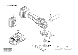 BOSCH Motorgeh�use | Ersatzteile f�r GWS 18V-10 P | 1619P16703