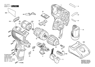 BOSCH Schnellspannbohrfutter | Ersatzteile fr GSB 12V-35 | 2609111312