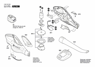 BOSCH Gebläserohr | Ersatzteile für ALB 18 LI | F016F04197