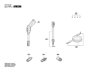 BOSCH Schlauch | Ersatzteile für AQT 33-10 | F016F04438