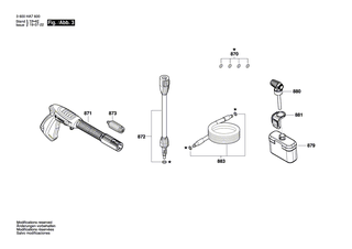 BOSCH Hochdruckschlauch 3 m | Ersatzteile für AQT 33-11 | F016F04583