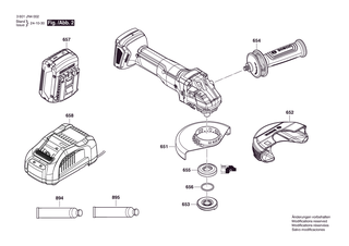 BOSCH Handgriff | Ersatzteile f�r GWS 18V-11 S | 1619PS2058