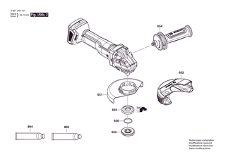 BOSCH Motorgeh�use | Ersatzteile f�r GWS 18V-11 | 1619PS2054
