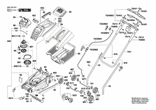 BOSCH Motorhaube | Ersatzteile für ROTAK 32 Ergoflex | F016104033