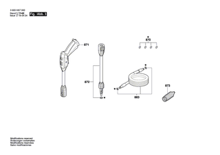 BOSCH Hochdruckschlauch 3 m | Ersatzteile für AQT 33-10 | F016F04583