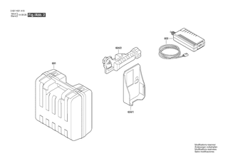 BOSCH Geh�usebaugruppe | Ersatzteile f�r GRL 500 H | 1600A0216Z