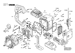 BOSCH Firmenschild | Ersatzteile f�r GRL4000-80CHV | 1619PB4639