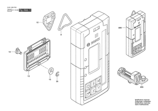BOSCH Scharnier | Ersatzteile fr Laser detector | 1619PB4683