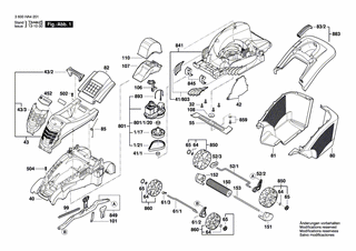 BOSCH Kombi-Schraube | Ersatzteile für Rotak 1800-43 R | F016104350