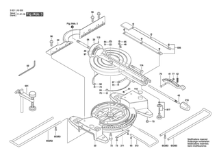 BOSCH Schalter | Ersatzteile fr GCM 8 S | 1609B05392