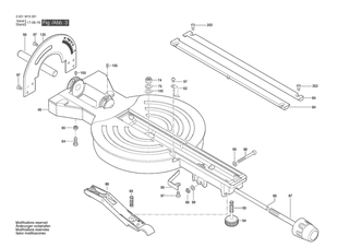 BOSCH Motorgeh�use BLAU | Ersatzteile f�r GCM 800 SJ | 1609B04181