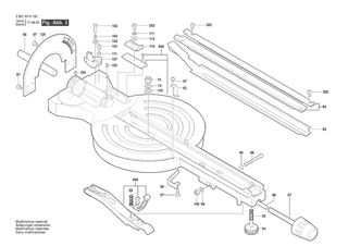 BOSCH Kordelschraube | Ersatzteile f�r GCM 8 SJL | 1609B05382