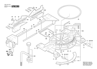 BOSCH Aufgabetisch | Ersatzteile f�r GCM 8 SJL | 1609B05388