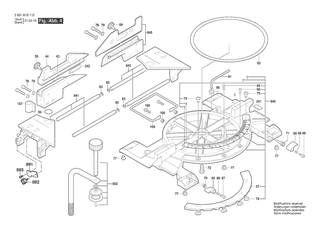 BOSCH Aufgabetisch | Ersatzteile f�r CM8S | 1609B04128