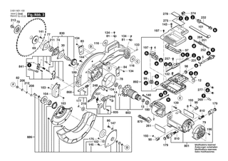 BOSCH Schalter | Ersatzteile f�r GCM12 JL | 1609B05392
