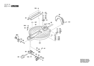 BOSCH Schraubzwinge | Ersatzteile f�r GCM12 MX | 1609B06203