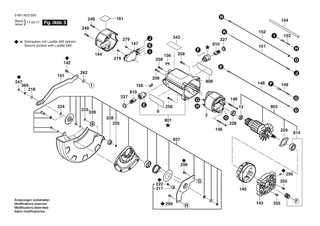 BOSCH Kordelschraube | Ersatzteile f�r GCM 350-254 | 1609B05382