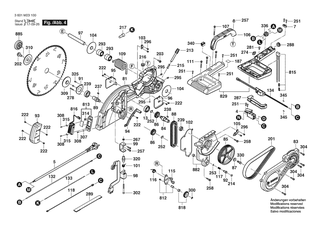 BOSCH Versenkungsklappe | Ersatzteile f�r GCM 12 SDE | 1609B05131