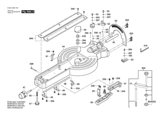 BOSCH Schraubzwinge | Ersatzteile f�r GCM 12 SDE | 1609B06203