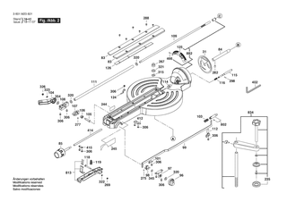 BOSCH Flanschbausatz | Ersatzteile f�r GCM 12 GDL | 1609B06921
