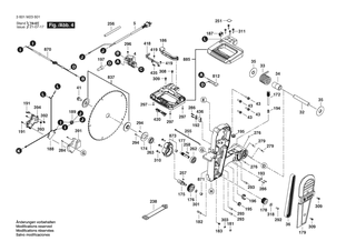 BOSCH Flanschbausatz | Ersatzteile f�r GCM 12 GDL | 1609B06921