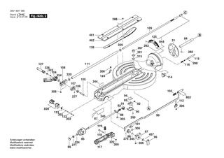 BOSCH Netzanschlussleitung | Ersatzteile fr GCM 10 GDJ | 1609B00490