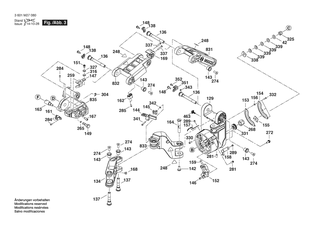 BOSCH Netzanschlussleitung | Ersatzteile fr GCM 10 GDJ | 1609B00490