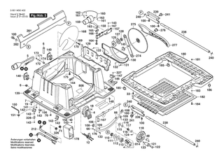 BOSCH Befestigungswinkel | Ersatzteile f�r GTS 10 XC | 2610950136