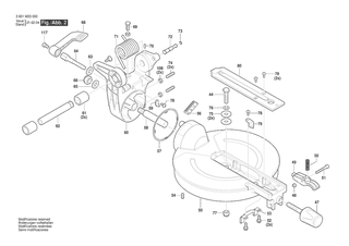 BOSCH Rad | Ersatzteile f�r GCM 216 | 1619PB6209
