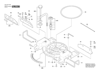 BOSCH Kabelsatz | Ersatzteile fr GCM 18V-216 | 1609B06832