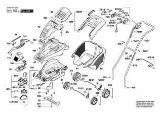 BOSCH Untergriff | Ersatzteile für ROTAK 40 | F016L65166