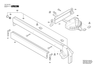 BOSCH Zarge | Ersatzteile f�r GTS 254 | 1619PB7258