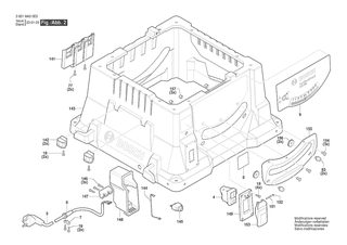 BOSCH Klebeschild | Ersatzteile f�r GTS 254 | 160111C3WM
