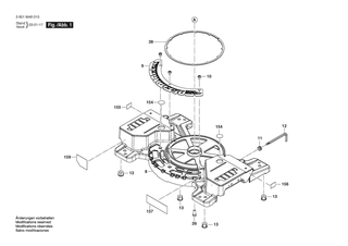 BOSCH Taste | Ersatzteile fr GCM 18V-07S | 1609B07251