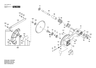BOSCH Warnzettel | Ersatzteile fr GCM 18V-07S | 1609B07484
