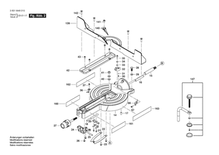 BOSCH Verschleissplatte | Ersatzteile f�r GCM 18V-07S | 1609B07211