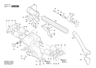 BOSCH Hebel | Ersatzteile f�r GCM 18V-216 DC | 1609B05340
