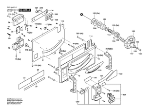 BOSCH Zeiger | Ersatzteile f�r GTS18V-08N | 1609B06905