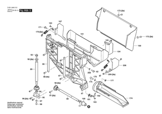 BOSCH Bolzen | Ersatzteile f�r GTS18V-08N | 2610950054