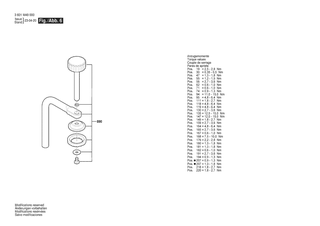 BOSCH Innensechskantschl�ssel | Ersatzteile f�r GCM 305-216 D | 1609B07712