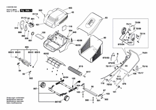 BOSCH Teilesatz | Ersatzteile für ASM 32 | F016103640