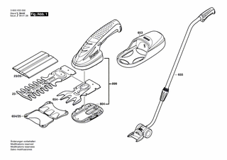 BOSCH Akku-Grasschere 3,6V | Ersatzteile für ISIO | 2609002101