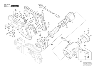 BOSCH Knopf | Ersatzteile fr GCM 305-216 D | 1609B07667