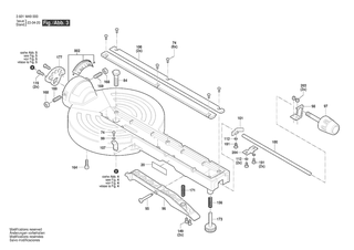 BOSCH Knopf | Ersatzteile fr GCM 305-216 D | 1609B07667