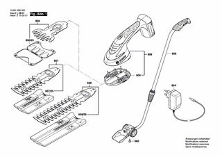 BOSCH Akku-Grasschere 10,8V | Ersatzteile für ASB 10,8 LI | 2609004384