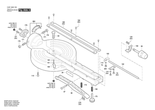 BOSCH Handrad | Ersatzteile f�r GCM 305-254 D | 1609B07672