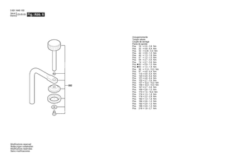 BOSCH Erg�nzungsgestell | Ersatzteile f�r GCM 305-254 D | 1609B08121