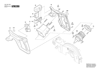 BOSCH Befestigung | Ersatzteile f�r GCM 18V-216 D | 1619PA7028